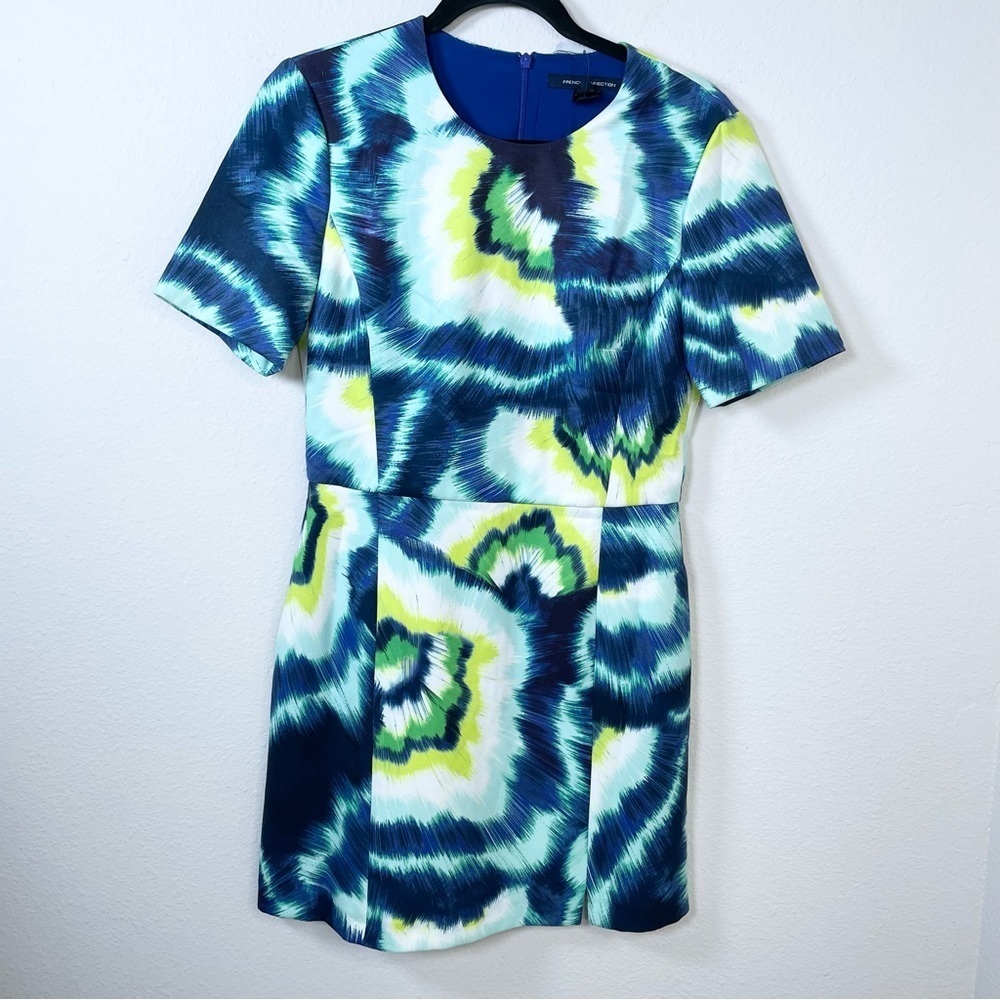 French Connection Annisa Whisper Print Mini Dress - Picture 5 of 14